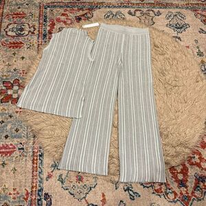 House of Harlow 1960 Light Gray Striped Pants